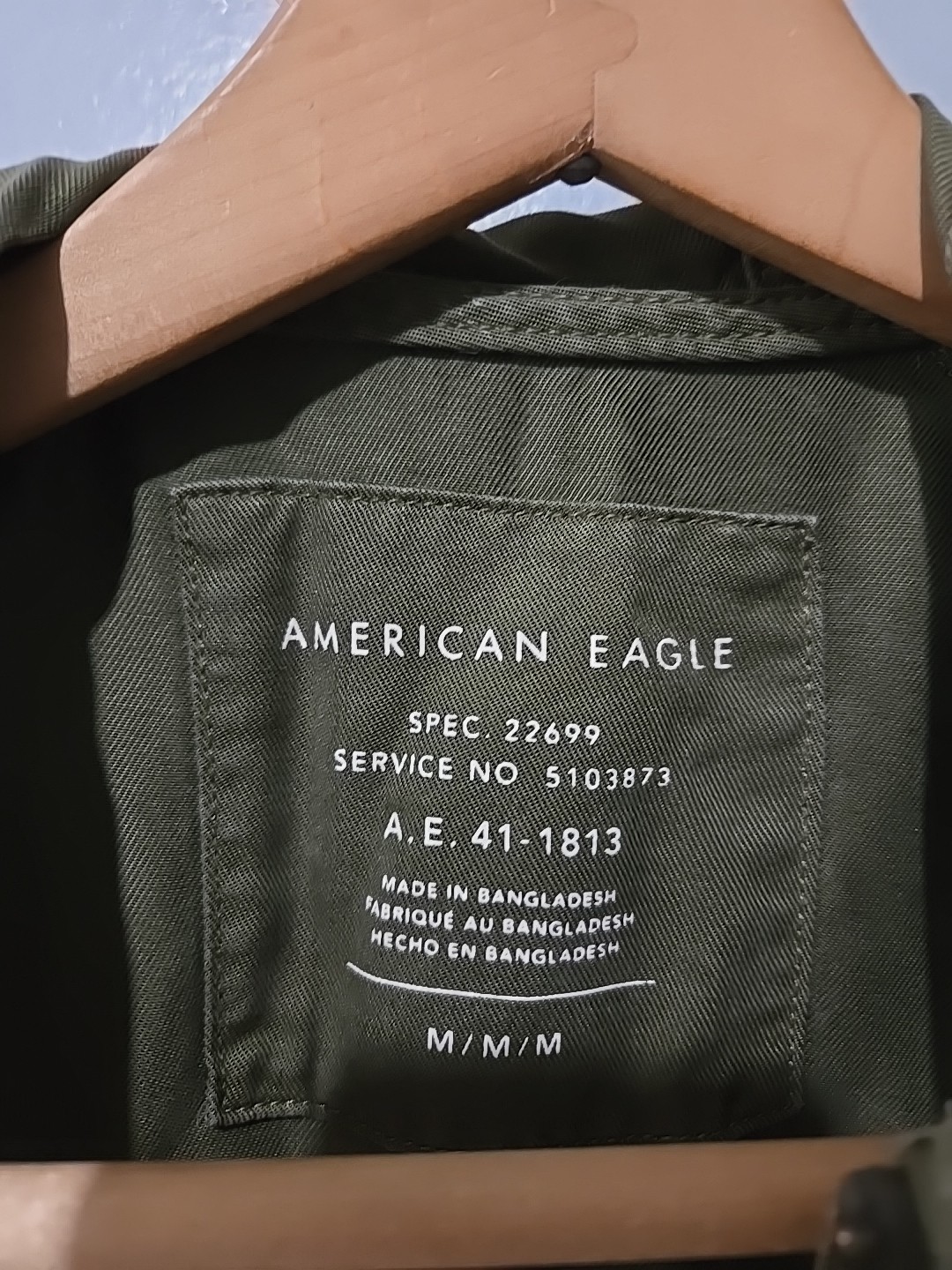 American Eagle Lightweight  Utility Jacket Olive … - image 7