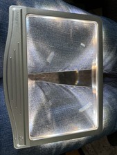 Magnipros Rechargeable 3X Large Ultra Bright LED Page Magnifier Silver Preloved
