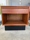 Westnofa Mid Century Danish Teak Single Drawer Nightstand