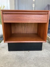 Westnofa Mid Century Danish Teak Single Drawer Nightstand