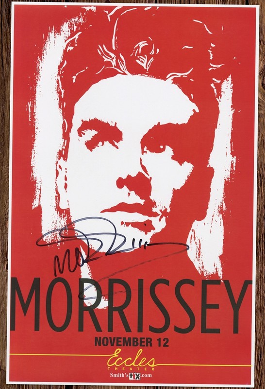 Morrissey   autographed gig poster The Smiths