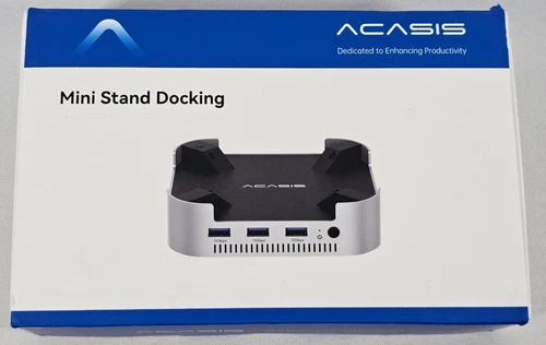 4K Mac Mini M4/M4 Pro Dock with 16TB M.2 SSD Enclosure HDMI Docking Station Hub