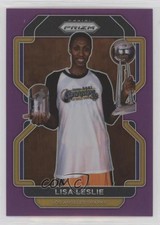 2022 Panini Prizm WNBA Purple Prizm 23/99 Lisa Leslie #194 HOF 02v3