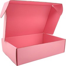 Pink Shipping Boxes for Small Business Pack of 20-12x9x4 inches Cardboard Cor...