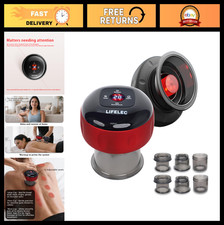 2PCS Electric Cupping Therapy Set - Smart Massager, 6 Cups, 12-Level Heat Suct