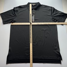 Peter MIllar Summer Comfort Polo Shirt Men's XL Black Performance Stretch - NWT