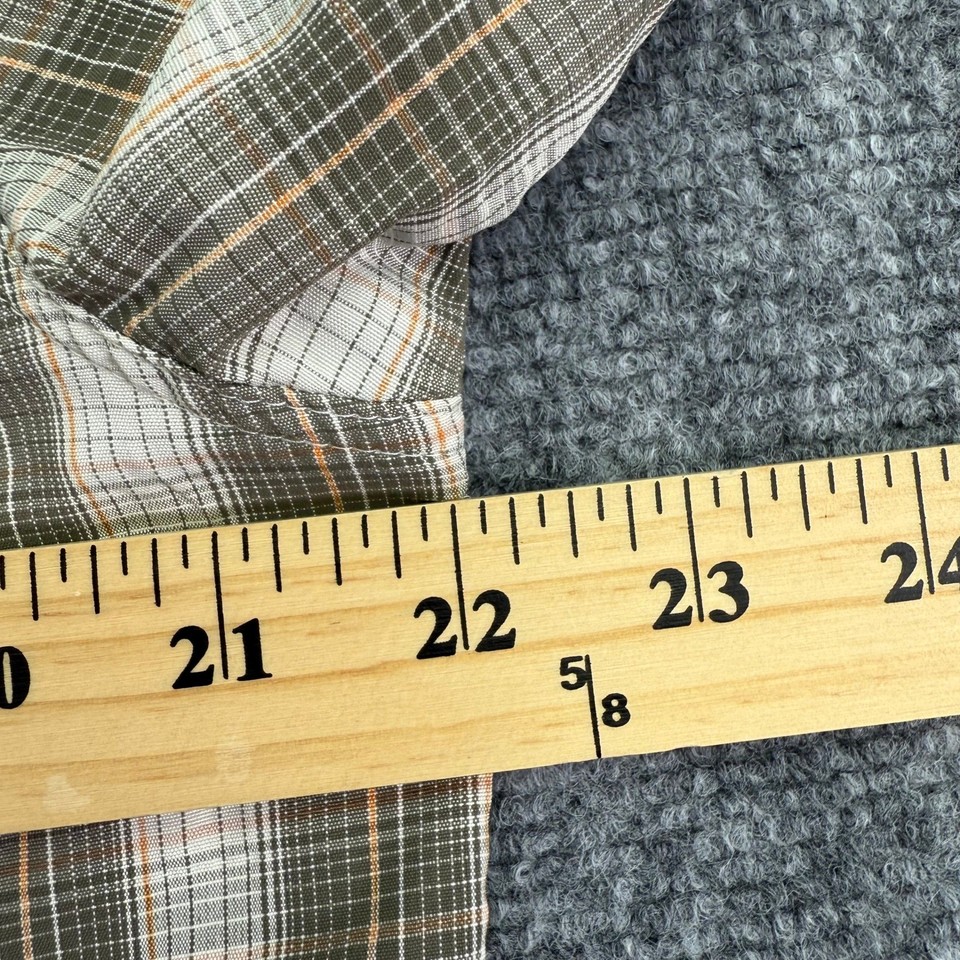 Chemise Simms Pêche Homme – L Gris à Carreaux – Manches Courtes – Snaps
