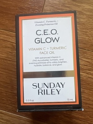 Sunday Riley C.E.O. Afterglow Brightening Vitamin C Gel Cream 1.7 oz 50ml NIB