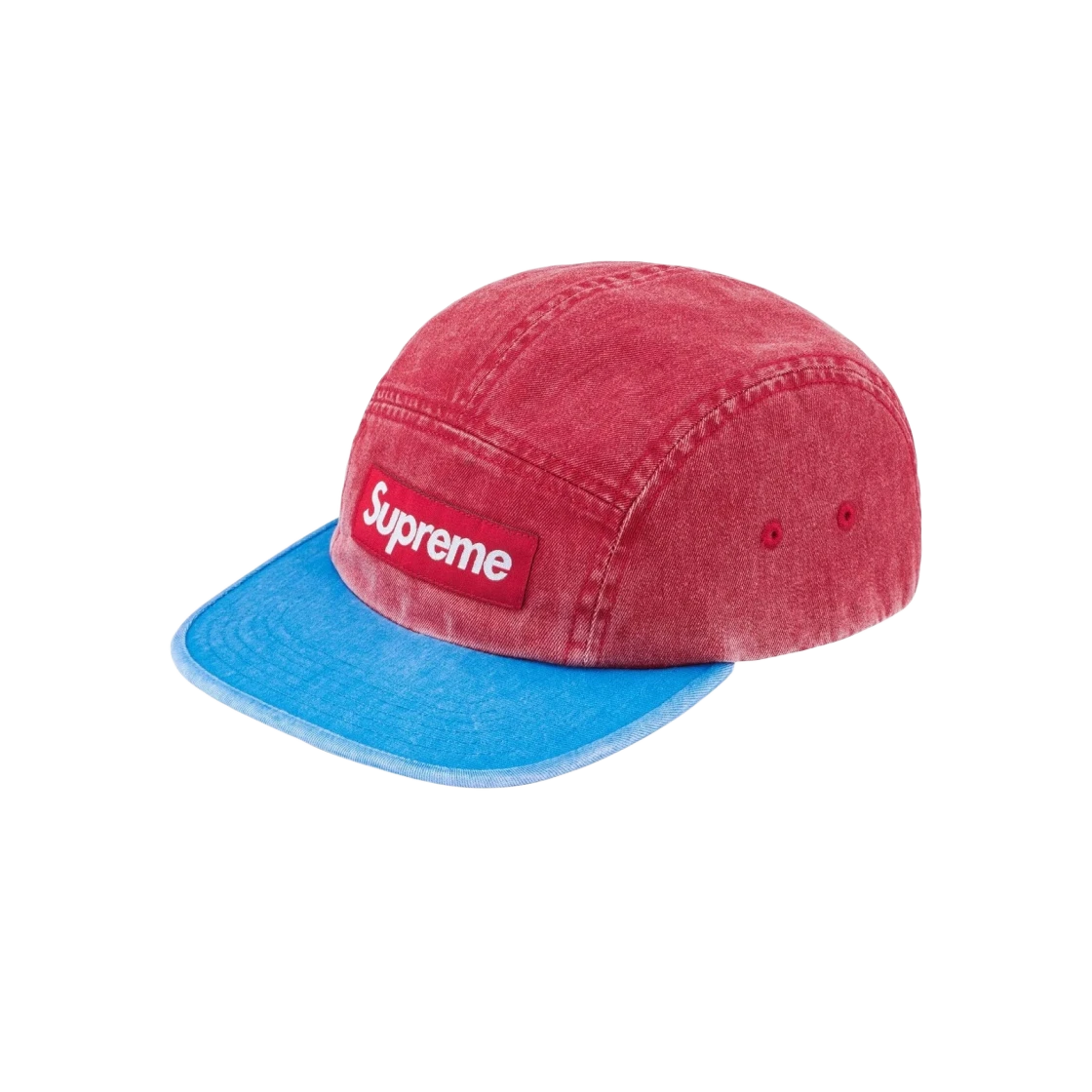 Casquette de camp 2 tons Supreme Pigment rouge   24SS