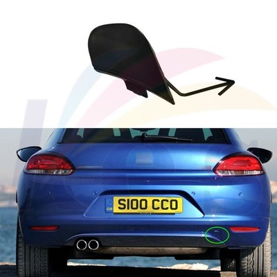  For Volkswagen Scirocco 2009-2015 Unpainted Rear Bumper Tow Hook Eye Cover
