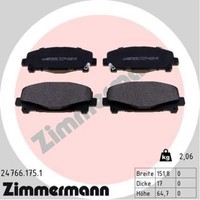 Zimmermann BremsbeläGe Bremsbelegsatz Vorne FüR Honda Accord Viii