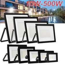 10-500W Watt Led Flood Light Outdoor Security Garden Yard Spotlight Lamp 110V