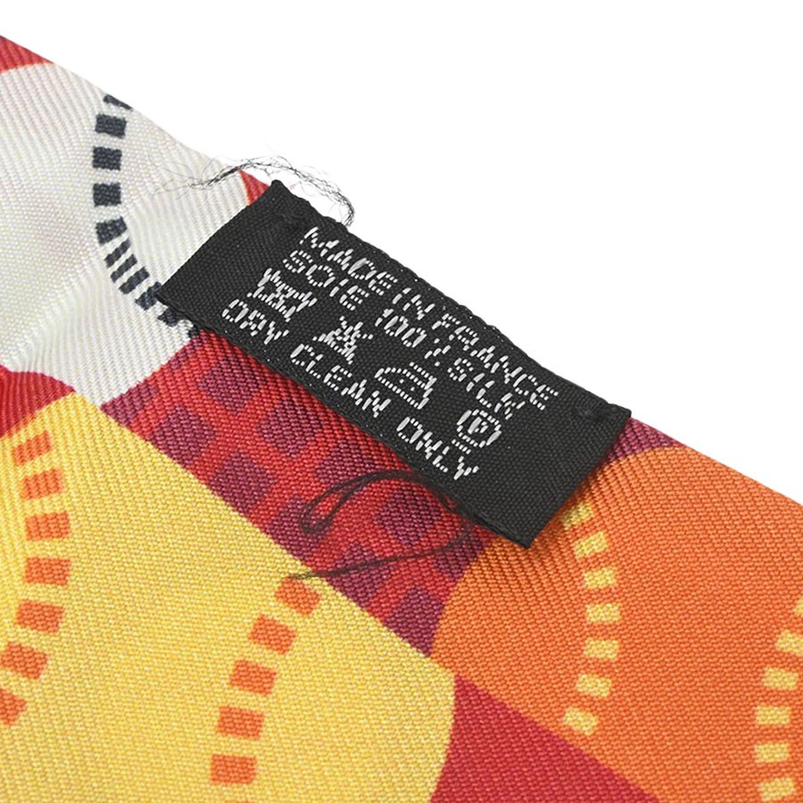 HERMES Twilly Baseball Pattern Multicolor 100 Sil… - image 5