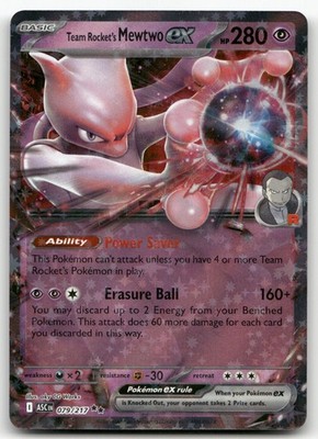 Team Rocket's Mewtwo ex #81/182 (Holo) (NM) Prize Pack Series