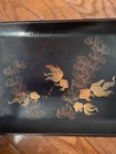 Vintage MCM Vietnamese Lacquerware Tray With Fish Design — photo 3