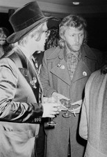 Singer S Elton John Harry Nilsson At The Uk Premiere Of The Concer- Old Photo
