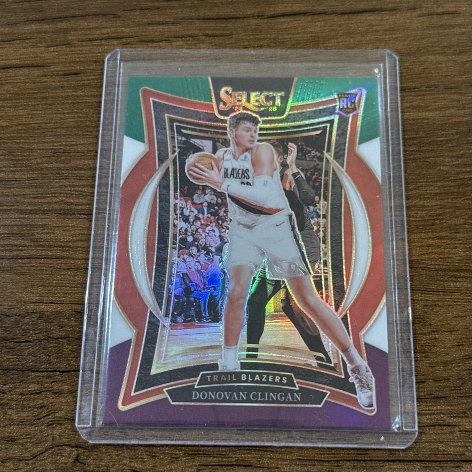 2024-25 Panini Select - Concourse Donovan Clingan  Green White Purple Prizm (RC)