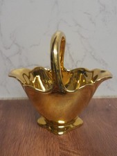 Royal winton vintage gold lustre basket