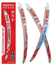 15 Inch Japanese Teeth Reciprocating Saw Blades, Arc Edge Pruning Blades, 6TP...