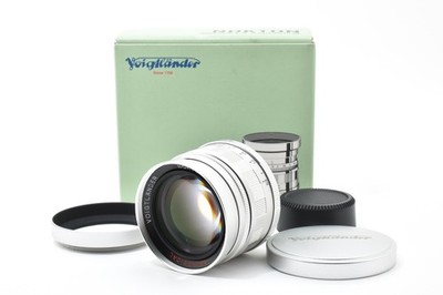 [App Almost Unused] Voigtlander Nokton 50mm f1.5 ASPH. Silver L39 LTM Lens JAPAN