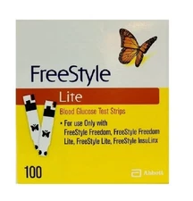 100 Freestyle Lite Test Strips Imported Exp 04/2027