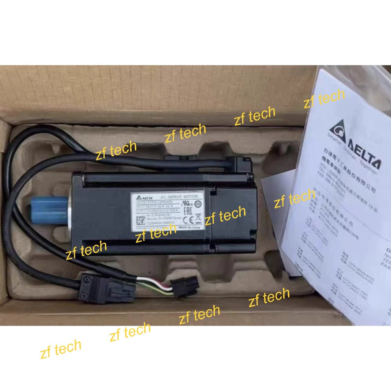 New in Box DELTA ECMA-C20604RS 0.4kW 1.27N.m 3000rpm 110VAC 2.6A AC Servo Motor