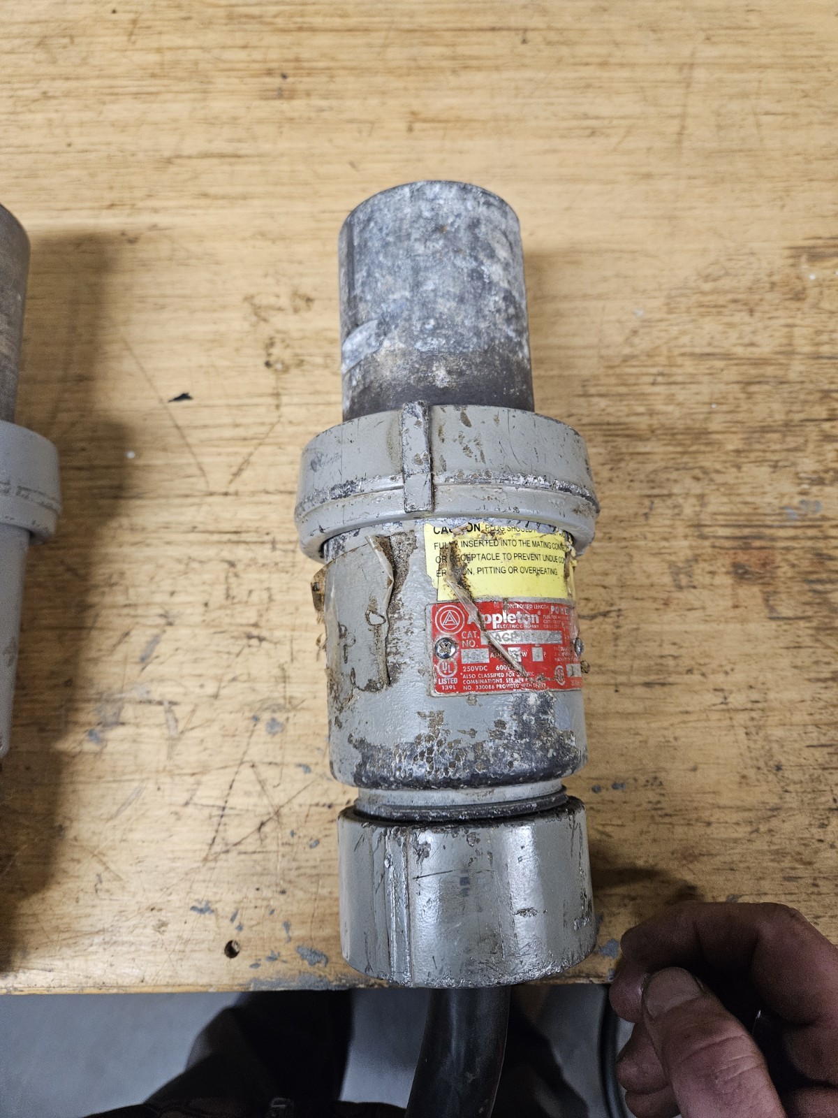 Appleton ACP1034cd 200 Amp 3 Phase 4 Pin Male Plug