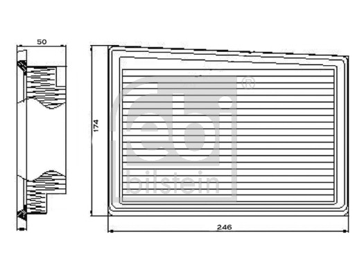 ✅Fits FEBI 101665 AIR FILTER   ⭐UK Seller⭐