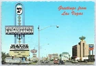 Vintage Las Vegas Strip Frontier Hotel Neon Sign Postcard 1960s Wayne Newton