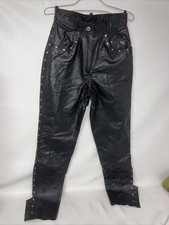 Vintage Harley Davidson Leather Pants Women  s 36/8