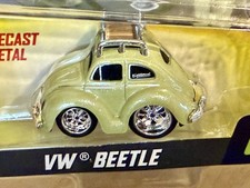 New Car Tuned Customs Vw Beetle Series 11 Die Cast Green