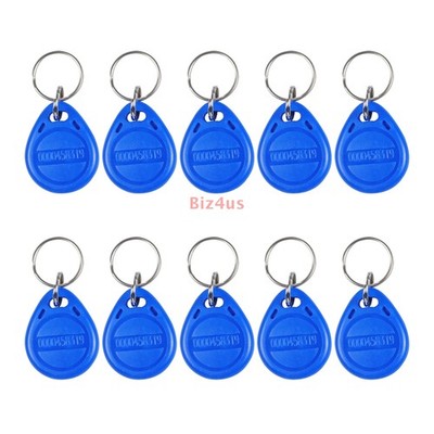 10 Pcs Keychains 125KHZ RFID Proximity ID Card Token Tags Key Fobs ID Card Tags