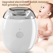 2-in-1 Electric Nail Clipper Cutter w/ LED Light Automatic Nail Grinder for Baby