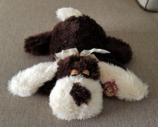 Dan Dee Collectors Choice Brown and Cream Floppy Plush Dog 12  