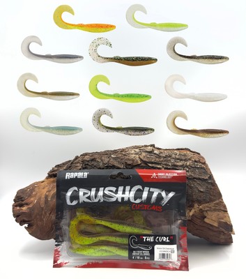 Rapala CrushCity The Curl 4'' 10cm 7,6g aromatisiert 6 Stück Twister DA SALE