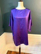 Vintage Gold Label Victoria's Secret Purple Sleep Shirt with Subtle Print