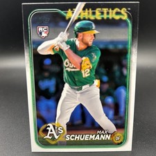 2024 Topps Update #US220 MAX SCHUEMANN (RC) - Rookie Card Oakland Athletics. rookie card picture