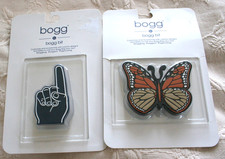 Bogg Bag Bits Bag Charm Silicone Sun BUTTERFLY  1 FAN shaped Sealed Choose 1 