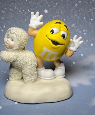 Department 56 Snowbabies M&M s  I'm Nuts About Dancing   Figurine Yellow NO BOX