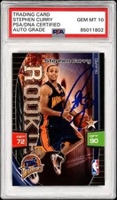 Stephen Curry 2009-10 Panini Adrenalyn XL Aut...