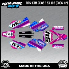 Graphics Kit for KTM 85SX 105SX SX85 SX105 (2006-2012) Split Series - Pink