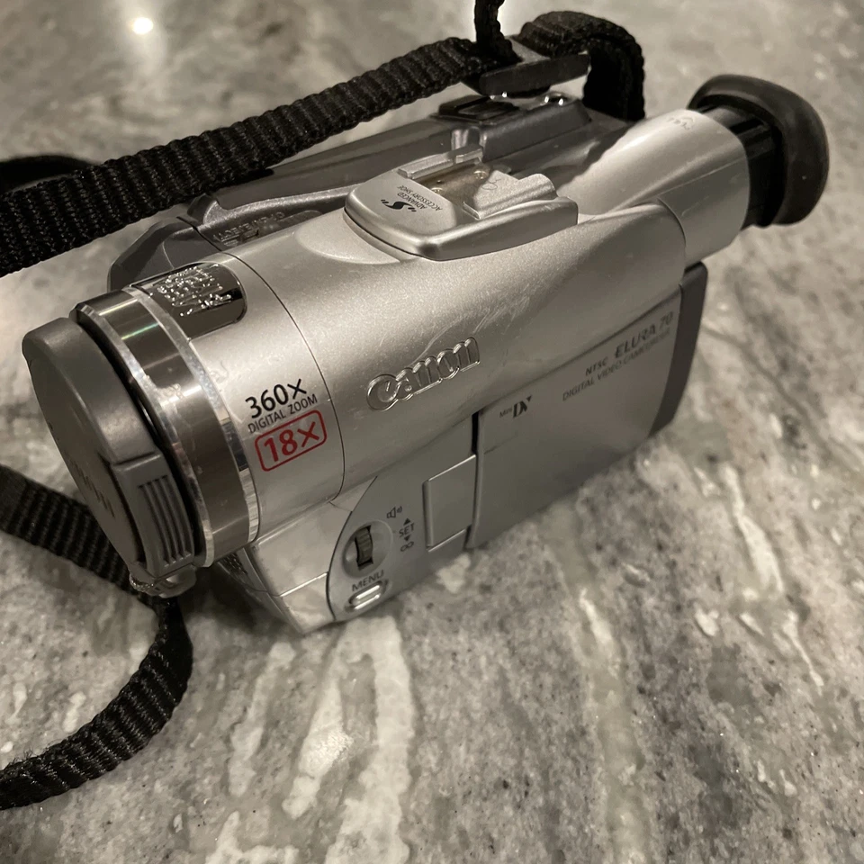 Canon Elura 70 Digital Video Camcorder 18x Zoom 3.5-63mm Untested - Image 3 of 4