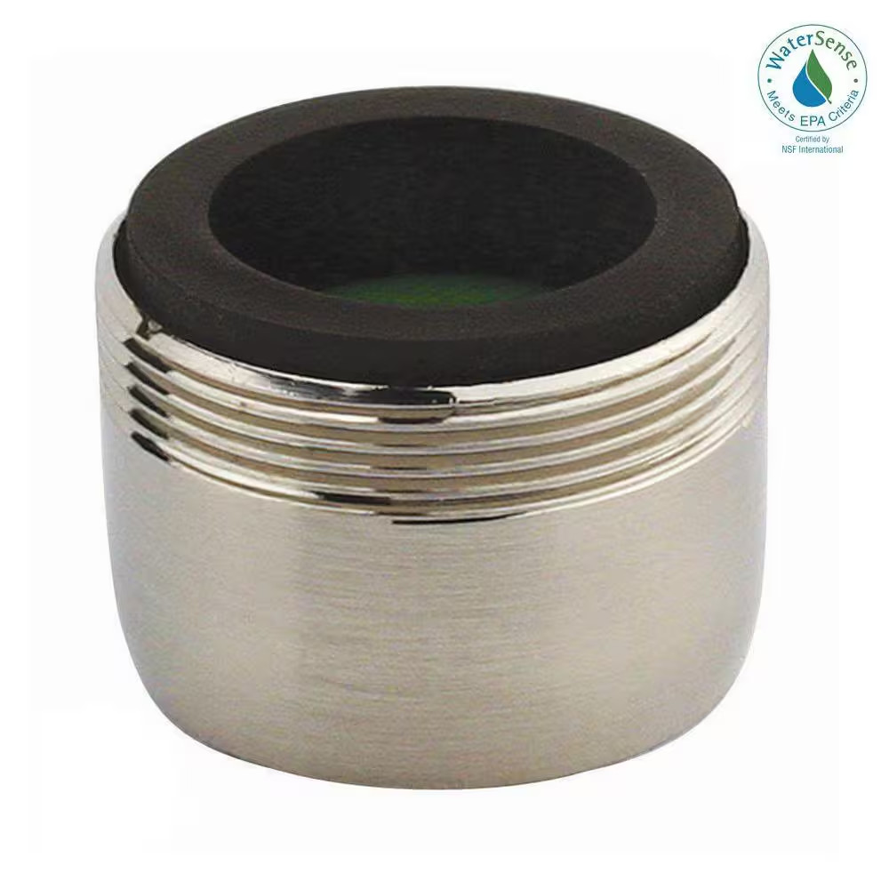 1.5 GPM Dual-Thread Water-Saving Faucet Aerator, Brushed Nickel