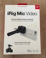 IK Multimedia iRig Mic Video Universal Digital Shotgun Microphone BRANDNEW