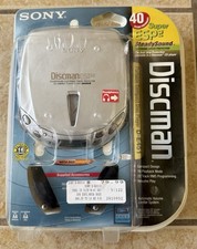 BRAND NEW  Sony Discman D-E451S Silver Super ESP2 Steady Sound - FREE SHIPPING