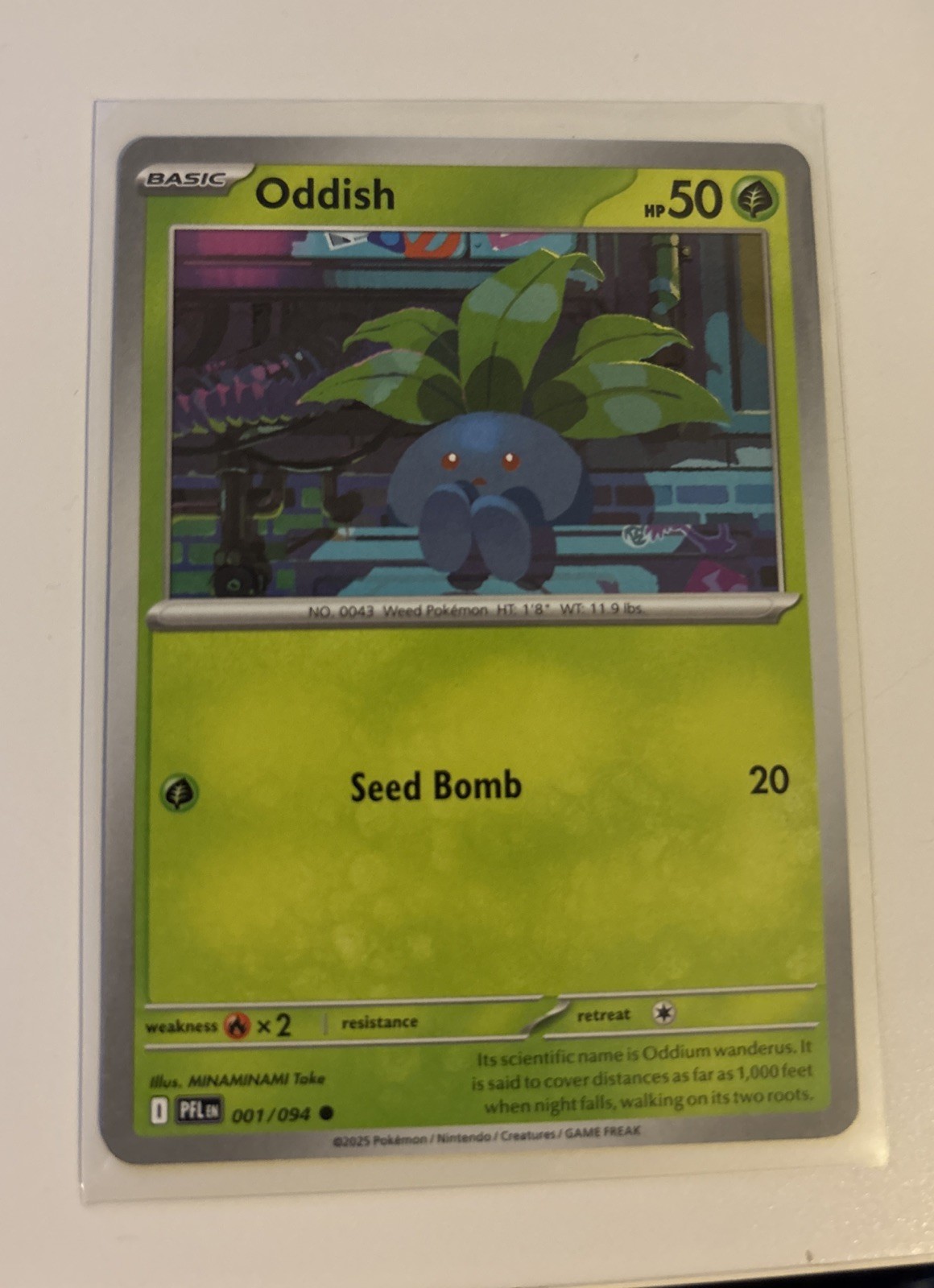 Oddish 001/094 - ME02 Phantasmal Flames PFL - Pokemon - NM/M English