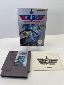 Top Gun The Second Mission NES Game Complete Boxed CIB With Manual PAL A
