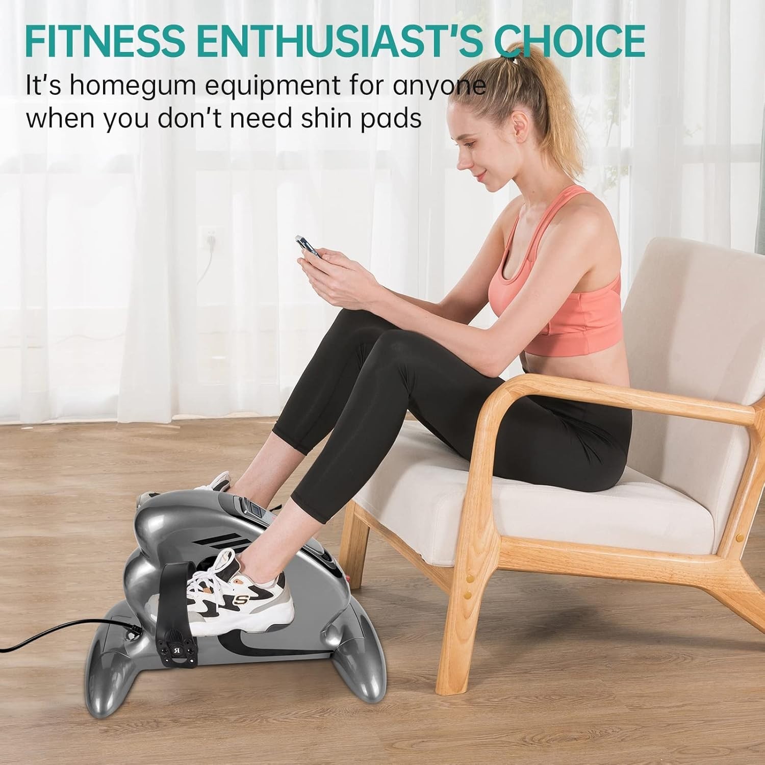 Motorized Pedal Exerciser, Electric Pedal Exerciser for Arm and Leg Low Impact E