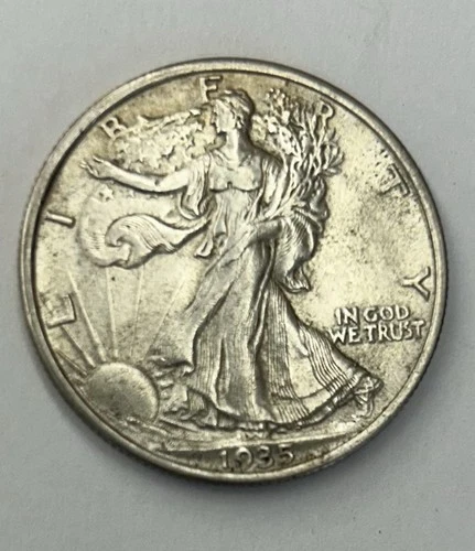 1935 Walking Liberty Half Dollar AU-UC