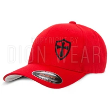 Flex Fit Hats for Men Baseball Cap Crusader Knights Templar Cross Jesus Hat